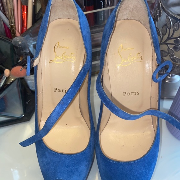 Christian Louboutin 37 Lady Highness Blue Sapphire - Picture 6 of 16